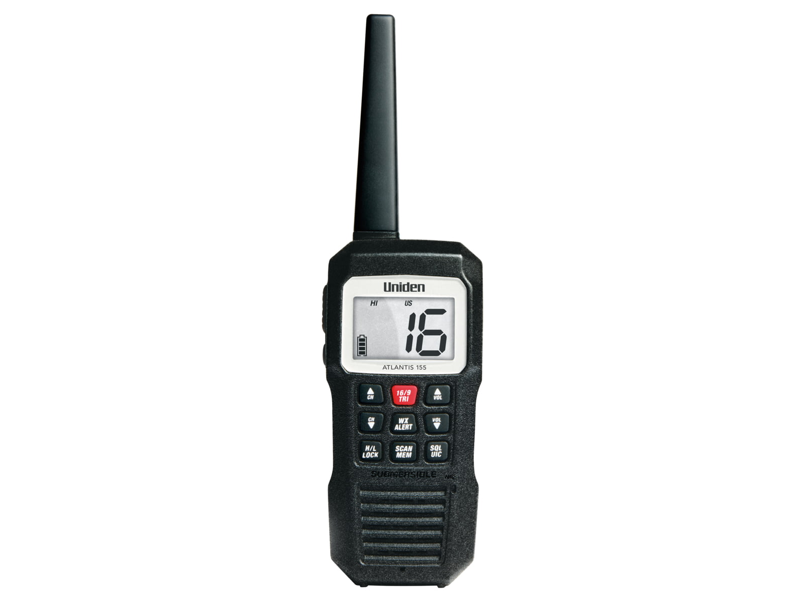 Uniden Atlantis 155 VHF Marine Radio Black Atlantis 155