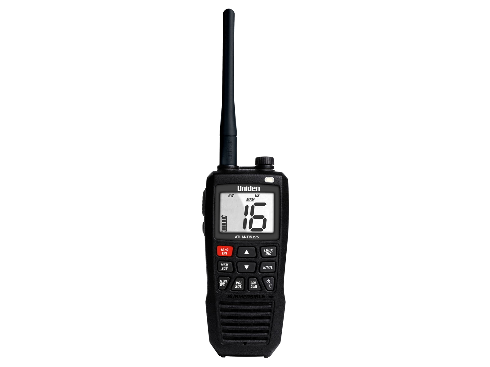 Uniden Atlantis 275 VHF Marine Radio Black Atlantis 275