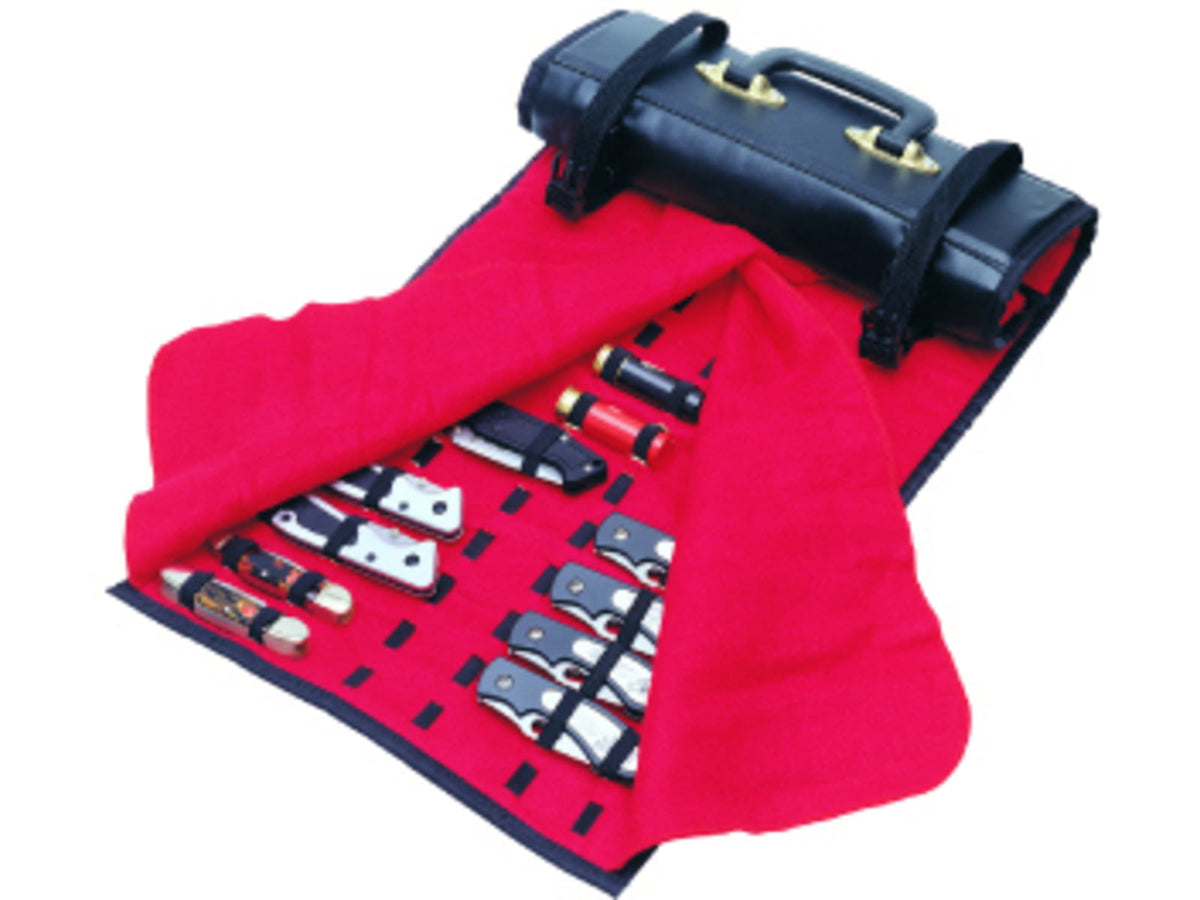 United Cutlery Knife Roll 50-60 Folding Knives Black With Handle UC1183