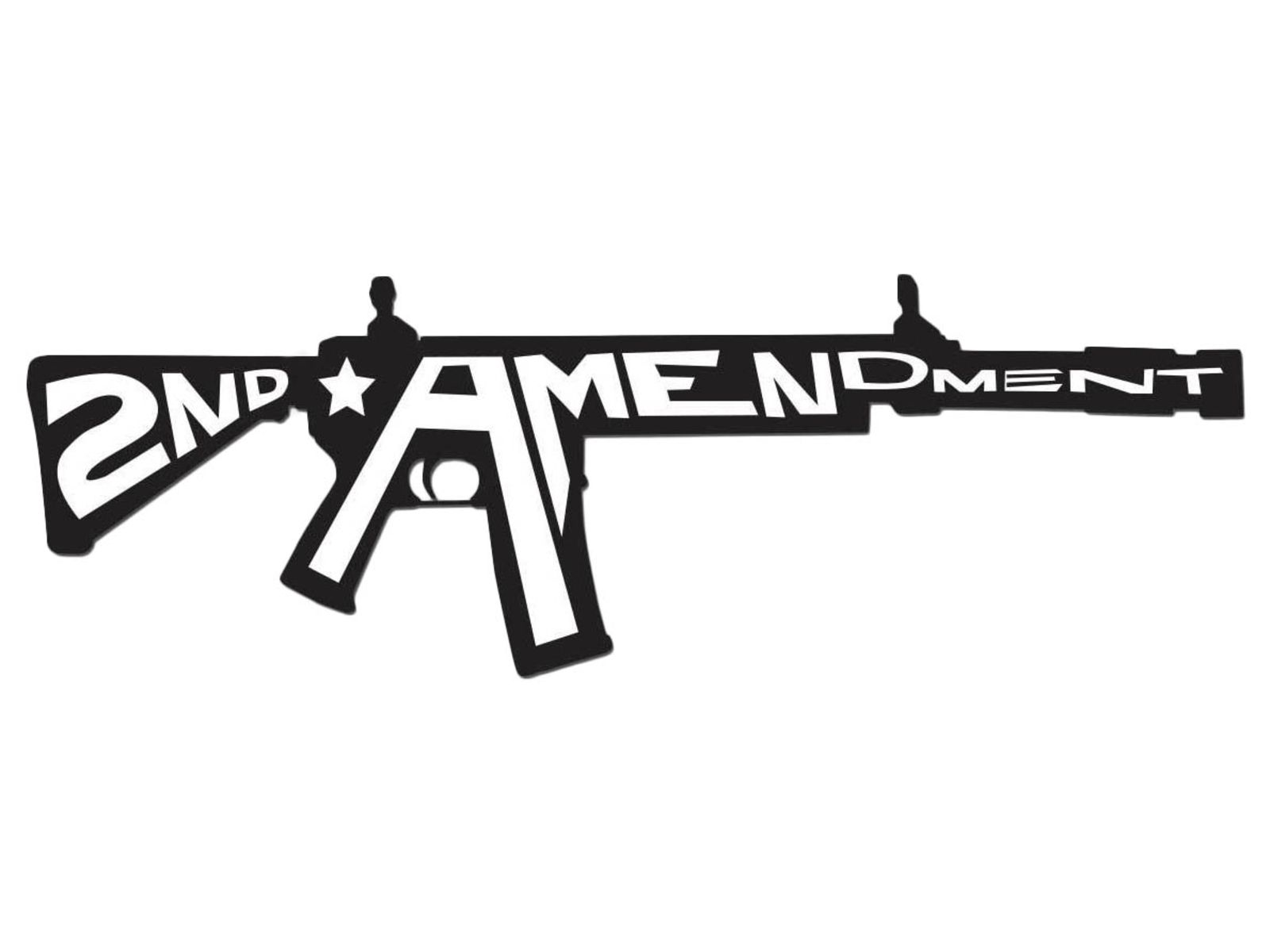 United States Tactical Sticker - 2nd Amendment White/Clear