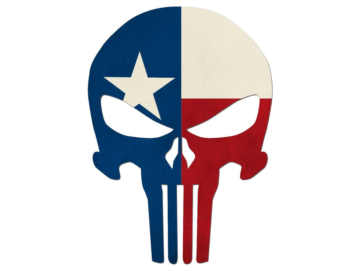 United States Tactical Sticker - Texas Flag Skull Mixed BS-769