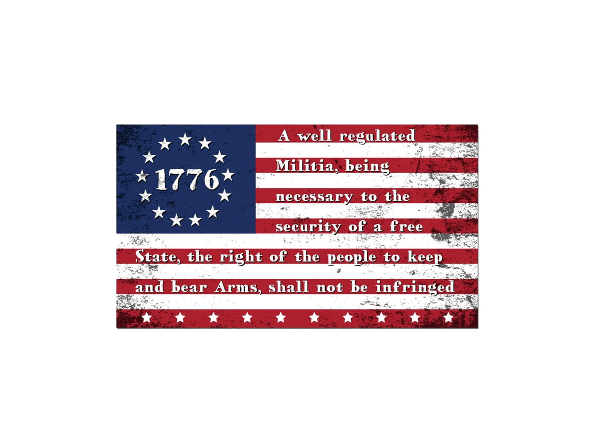 United States Tactical Sticker - 1776 Flag Mixed