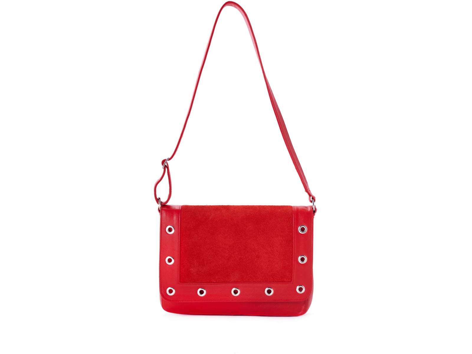 Urbn Chc Io Suede Kevlar Purse Red Suede Large