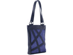 Urbn Chc Luna Suede Kevlar Tote Bag Veg Look Black/Indigo Suede Large LUNINDS