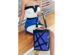 Urbn Chc Luna Suede Kevlar Tote Bag Veg Look Black/Indigo Suede Large LUNINDS