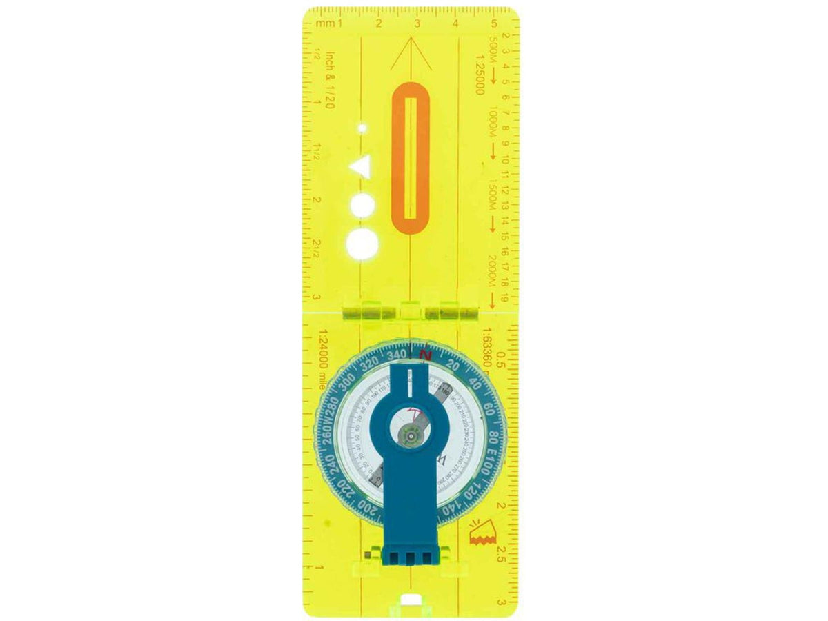 UST Hi Vis Lensatic Map Compass Neon