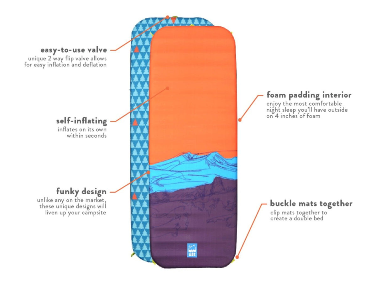 UST UST Fillmatic Sleeping Mat XL-Conifer - New 2021 1134948