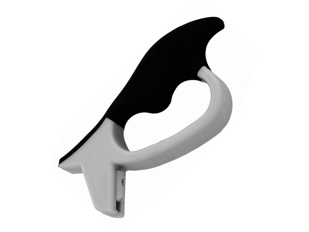 Utica Sharpener 5" overall Black and gray ABS handle with finger guard 91-SHARP05CP