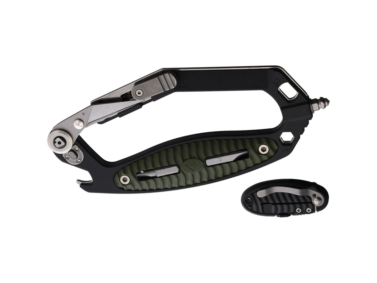 V NIVES C.R.A.B. Black Green Handle