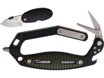 V NIVES C.R.A.B. Black Green Handle