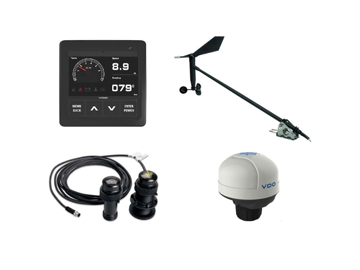 VDO Kit Plus f/Sail Wind Sensor Transducer Nav Sensor Display & Cables Navigation A2C1352150003