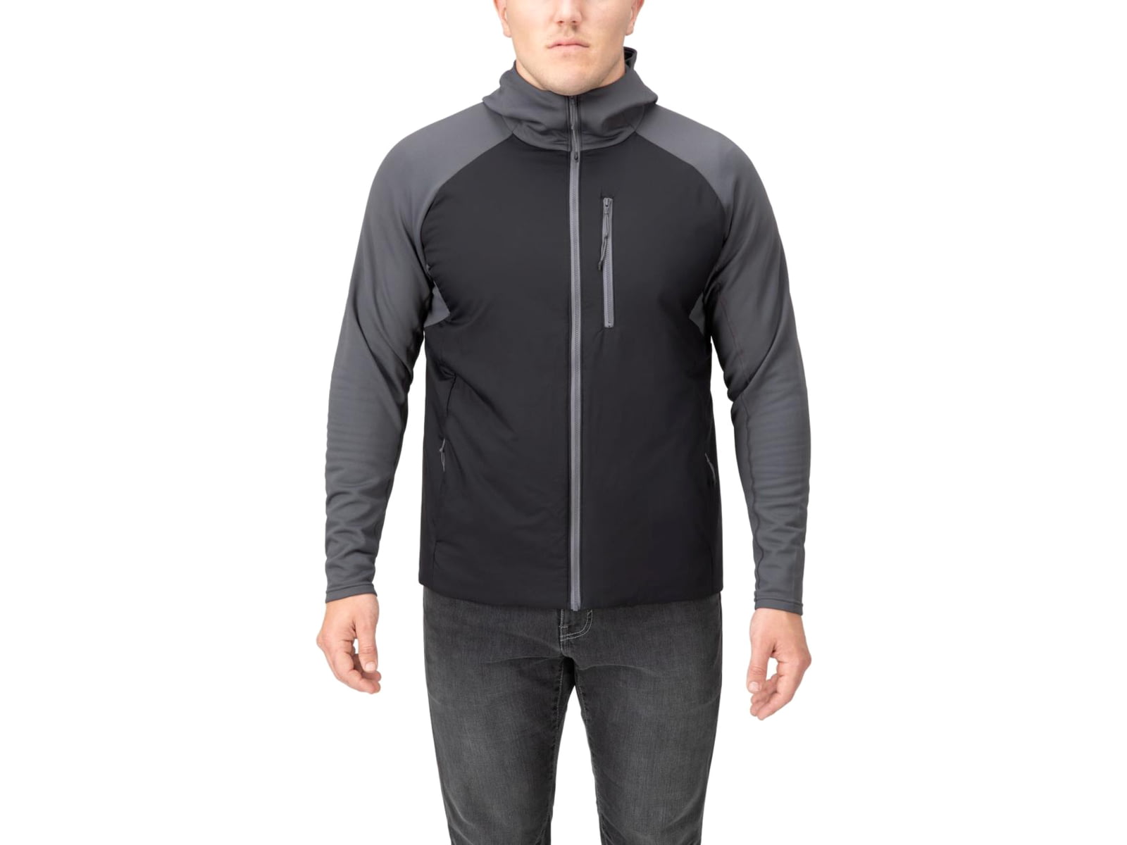 Vertx Manitou Hybrid Hooded Jacket - Mens It's Black/Tarmac Medium F1 VTX8855 IBK/TM MEDIUM