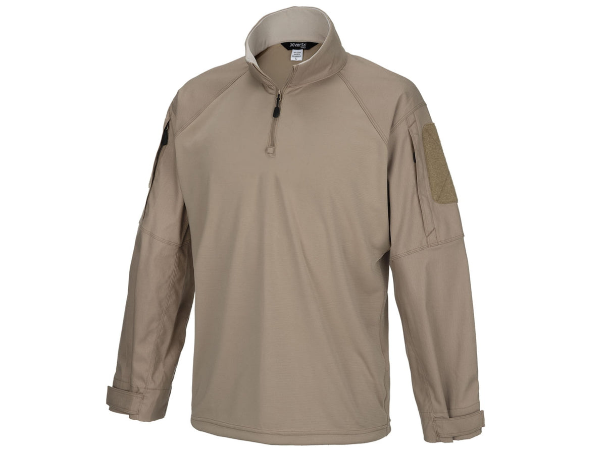 Vertx Recon Flex Combat Shirt - Long Sleeve - Men's Desert Tan 2Xl Long F1 VTX1910 DT 2XL LONG