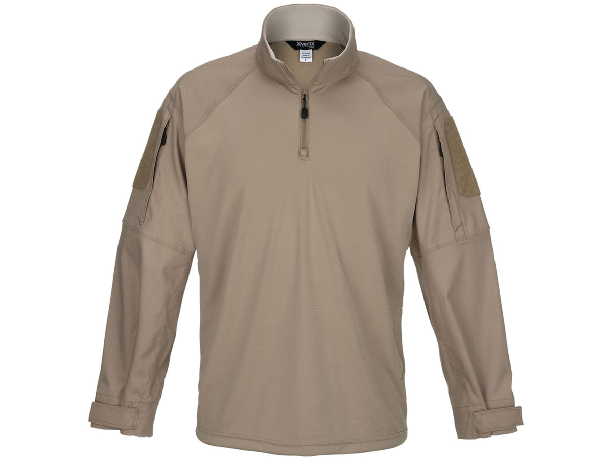 Vertx Recon Flex Combat Shirt - Long Sleeve - Men's Desert Tan 2Xl Long F1 VTX1910 DT 2XL LONG
