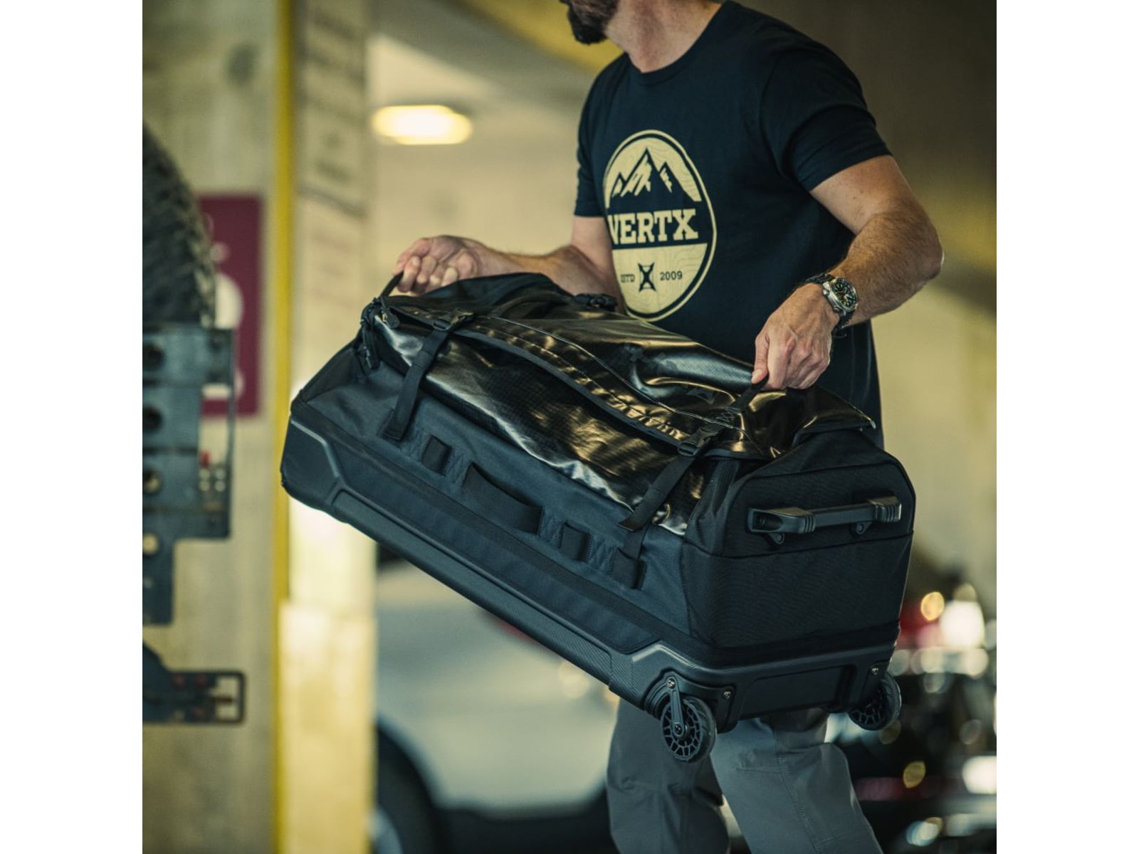 Vertx RLT 100L Roller Duffel Black F1 VTX5098 BK NA N/A
