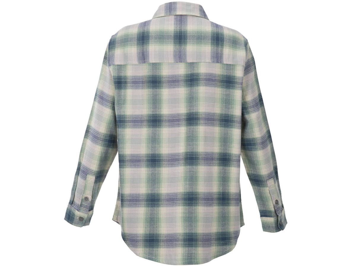 Vertx Valley Flannel - Women's Lowland Blue Ombre Plaid Extra Large 7035 LBOP XLARGE