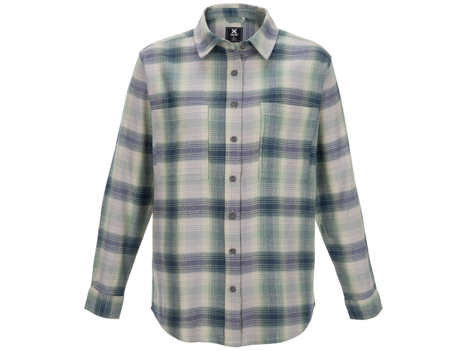 Vertx Valley Flannel - Women's Lowland Blue Ombre Plaid Extra Large 7035 LBOP XLARGE