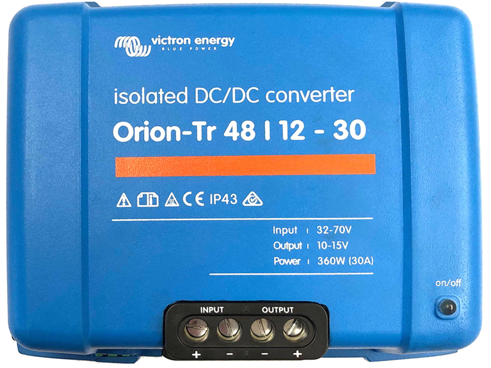 Victron Energy Orion-TR DC-DC Converter - 48 VDC to 12 VDC - 30AMP Isolated One Size ORI481240110