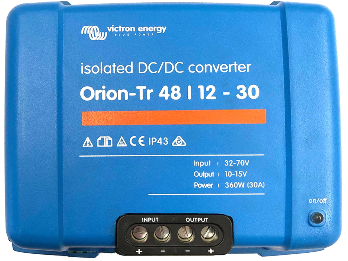 Victron Energy Orion-TR DC-DC Converter - 48 VDC to 12 VDC - 30AMP Isolated One Size ORI481240110