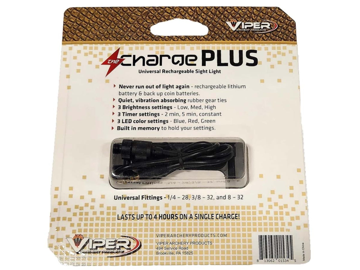 Viper Archery Products Charge Plus Target Bar Sight Light Black SL-CP-3