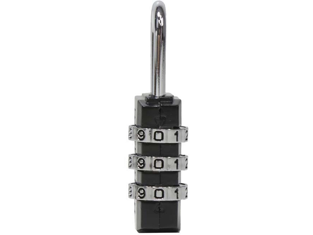 VISM 3 Numbers Combination Lock Small Black ALOCK