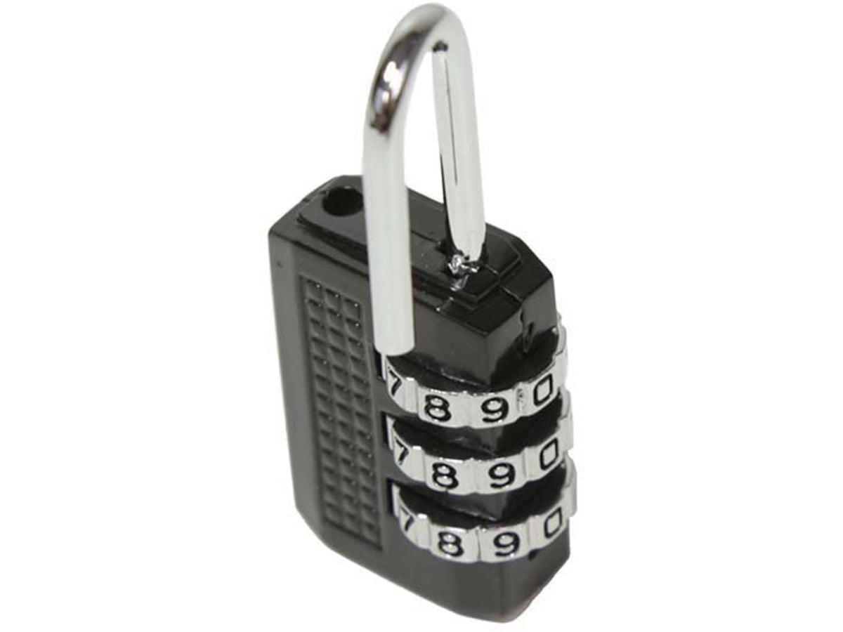 VISM 3 Numbers Combination Lock Small Black ALOCK