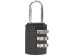 VISM 3 Numbers Combination Lock Small Black ALOCK