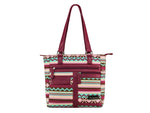 Vism Concealed Carry Printed Tote Bag Burgundy