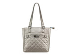 Vism Concealed Carry Quilted Tote Bag Urban Gray
