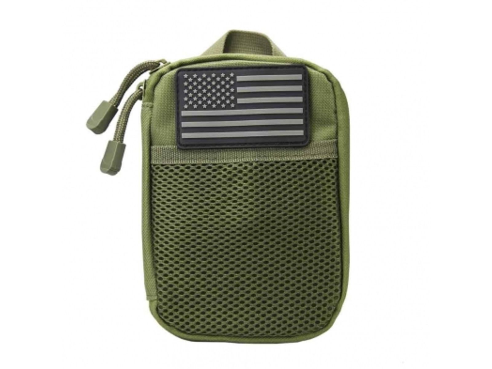 VISM Molle Utility Pouch With U.S. Patch Green CVAP3006G