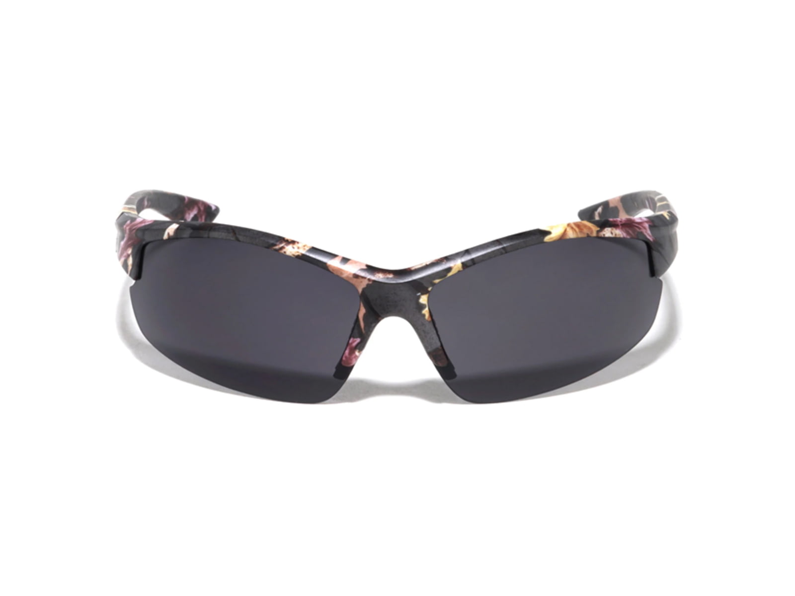 VISM Semi Rimless Sunglasses Camo Frame Black Lens Camo VBP0162