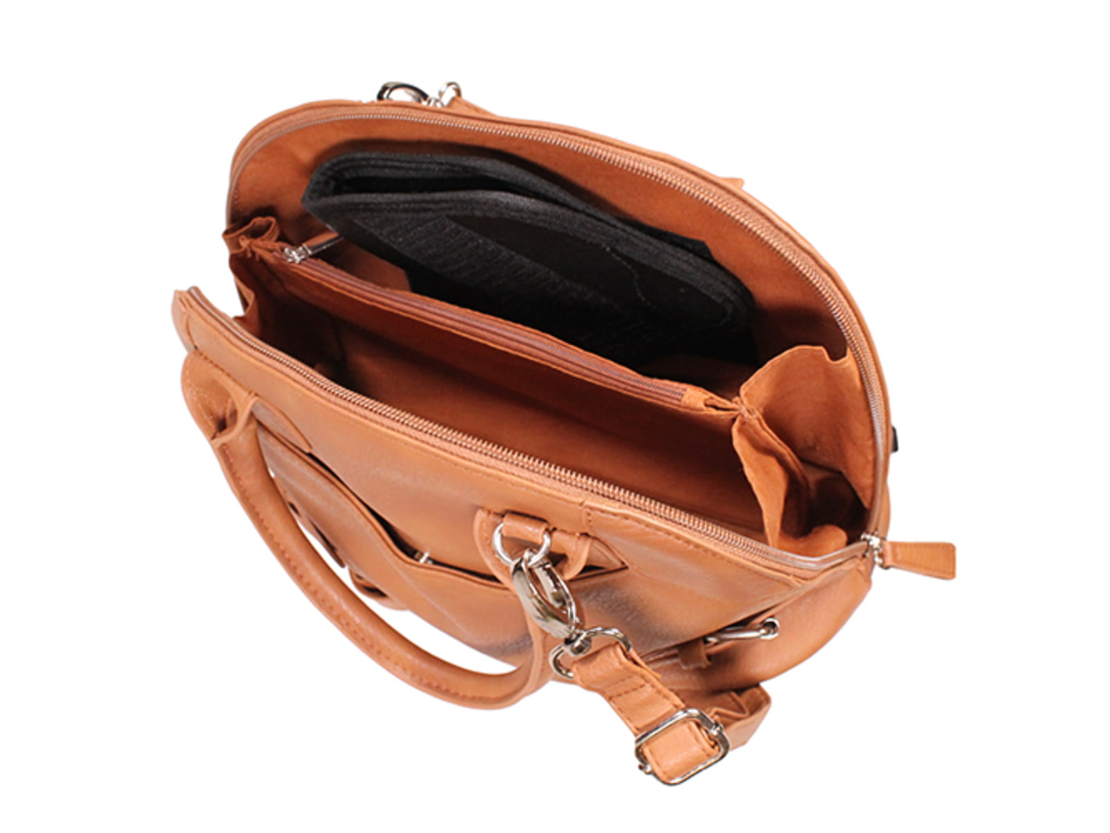 Vism Small Dome Crossbody Bag Brown