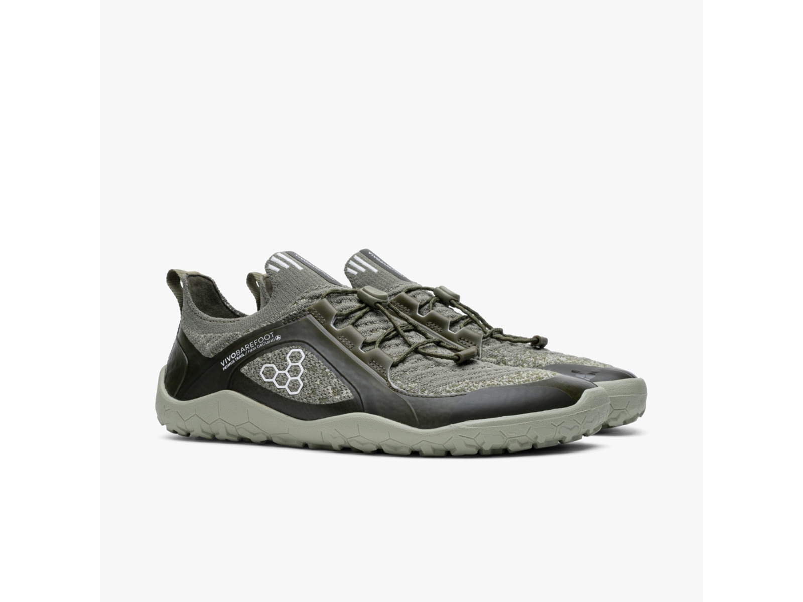 Vivobarefoot Primus Trail Knit FG Shoes - Men's Artic Wolf
