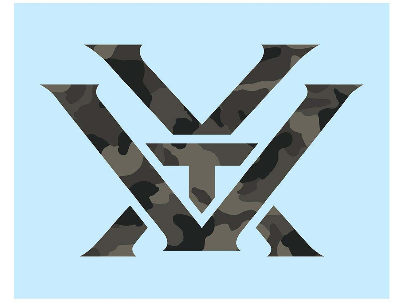 Vortex Camo Logo Decal Green Camo