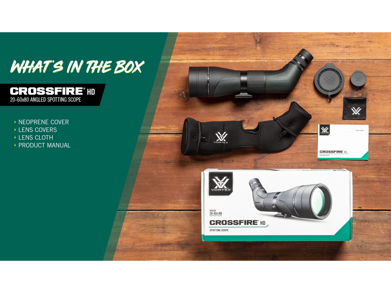 Vortex Crossfire HD 20-60x80 Spotting Scope