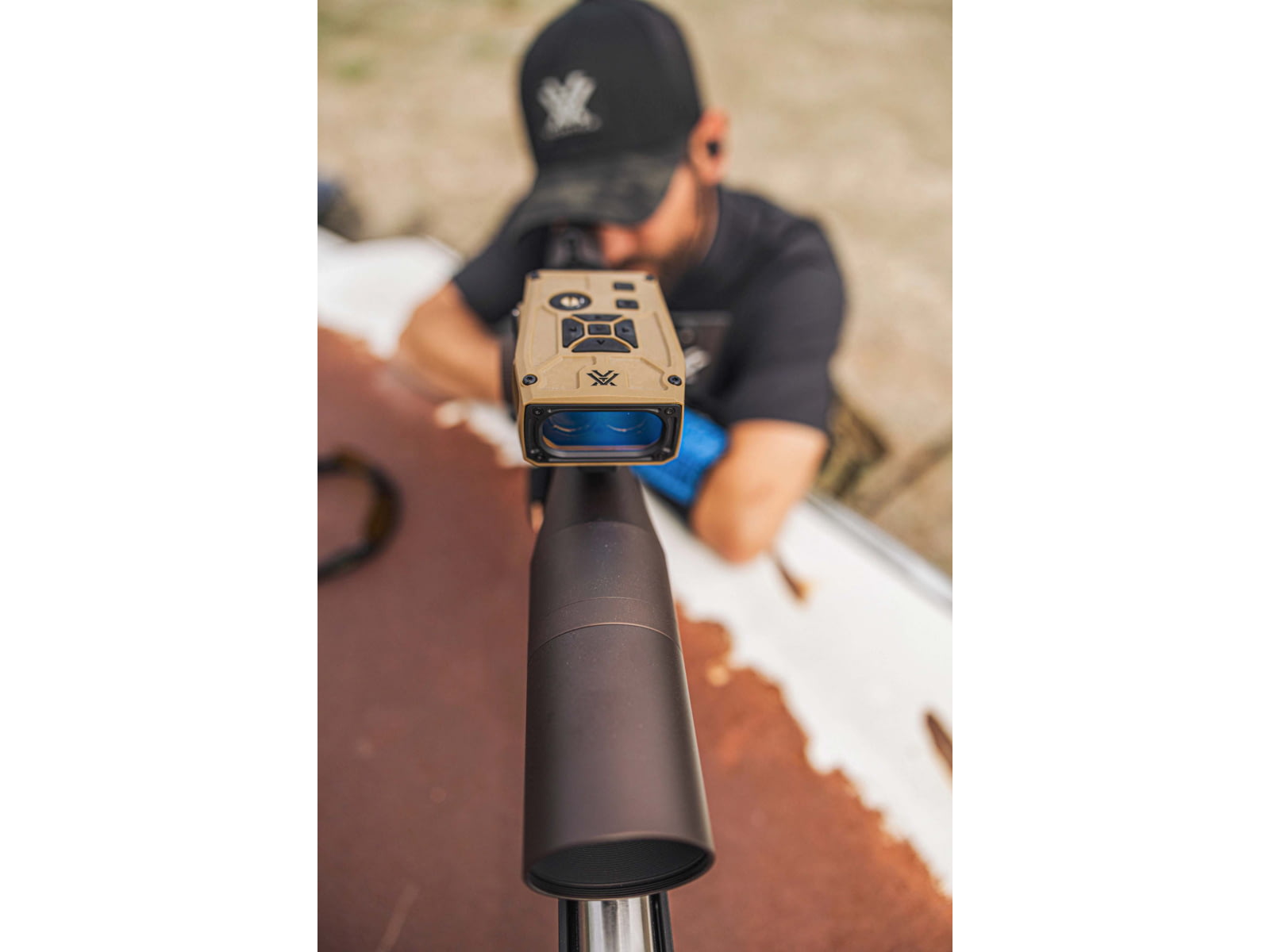 Vortex Impact 4000 Ballistic Rail-Mounted Laser Rangefinder Tan 15.25x11.75x14.75 Tan 4.6in 16oz