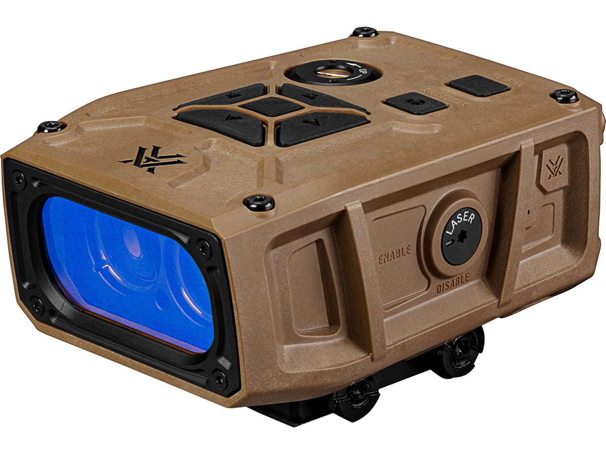 Vortex Impact 4000 Ballistic Rail-Mounted Laser Rangefinder Tan 15.25x11.75x14.75 Tan 4.6in 16oz