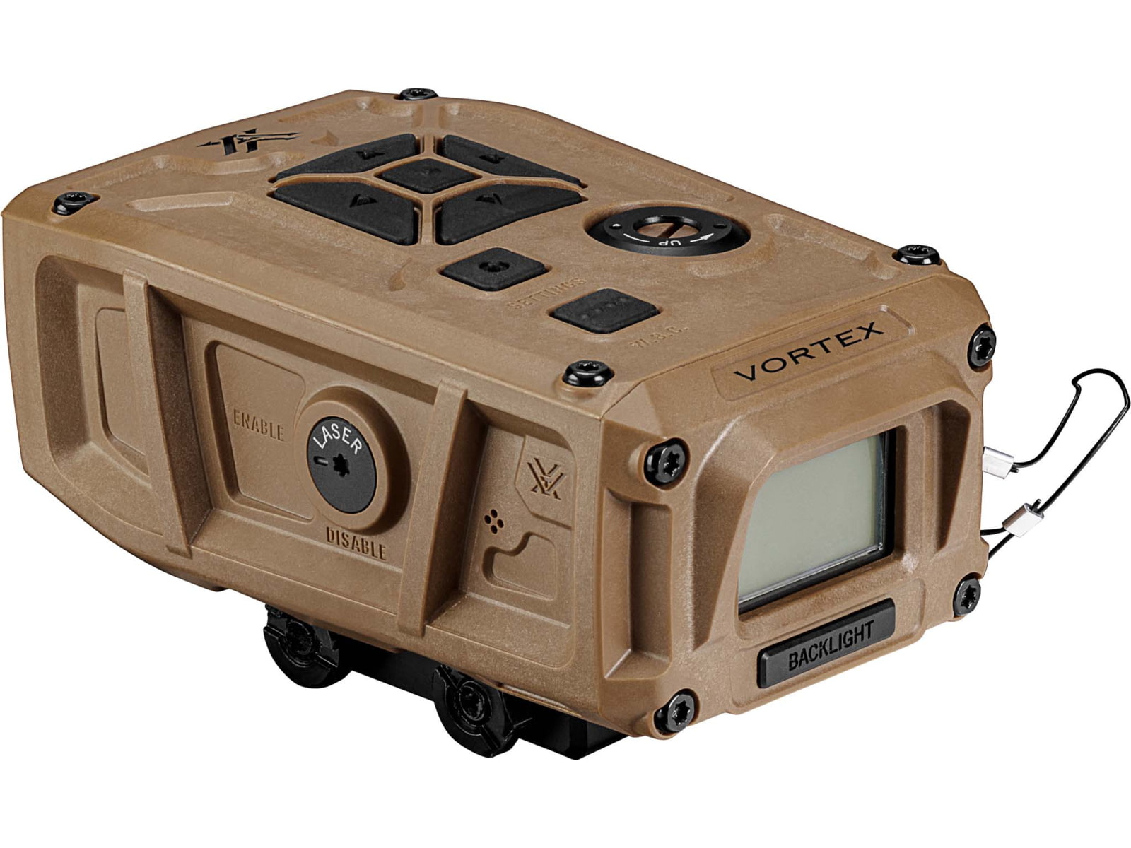 Vortex Impact 4000 Ballistic Rail-Mounted Laser Rangefinder Tan 15.25x11.75x14.75 Tan 4.6in 16oz