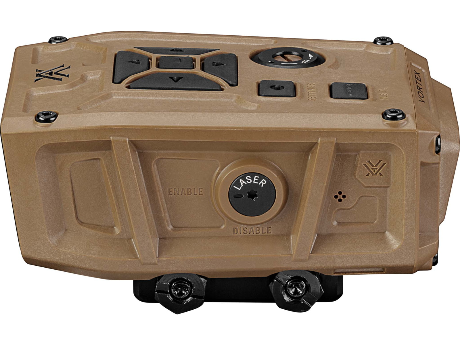 Vortex Impact 4000 Ballistic Rail-Mounted Laser Rangefinder Tan 15.25x11.75x14.75 Tan 4.6in 16oz