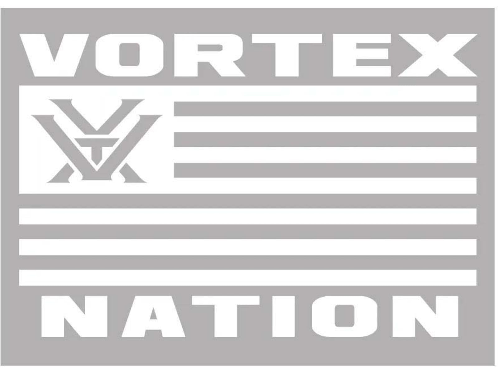 Vortex Nation Horizontal Flag Decal White DECAL-VNFLAG