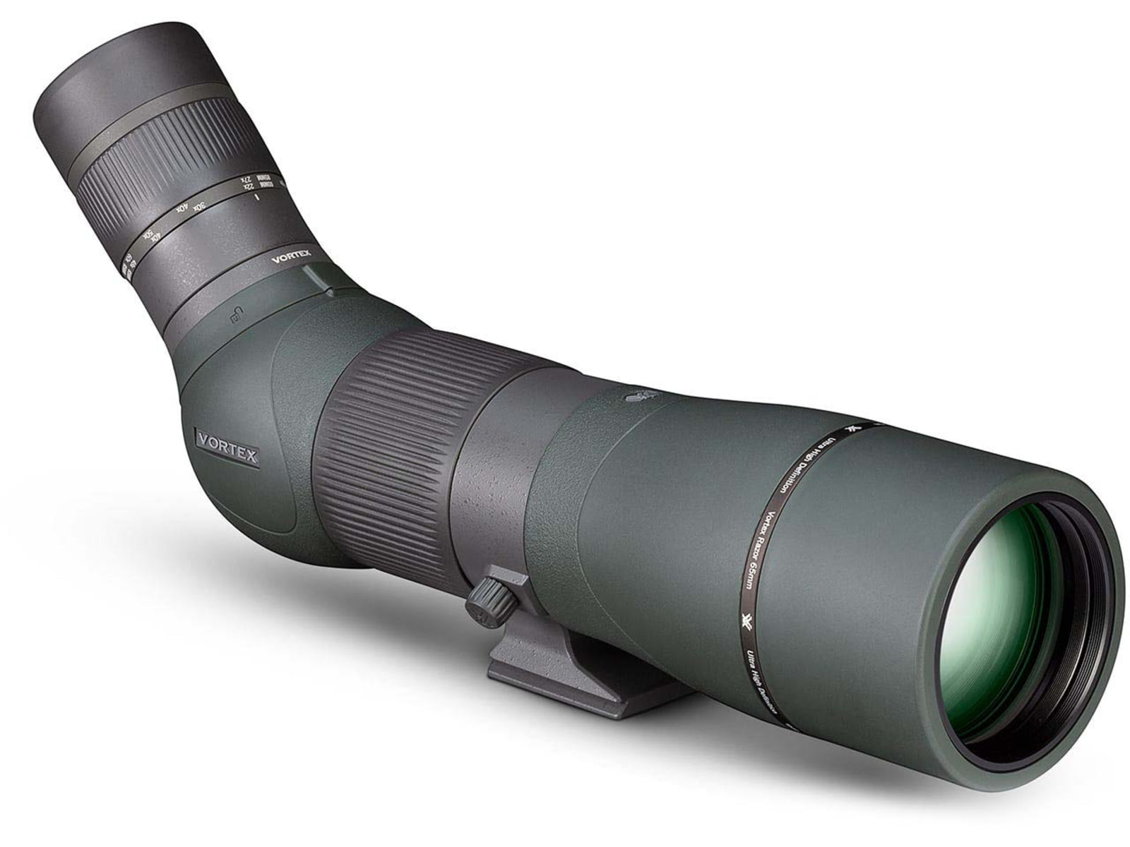 Vortex Razor HD 22-48x65 Spotting Scope Angled 65mm Mid-Size Green 14.8in 56.8oz