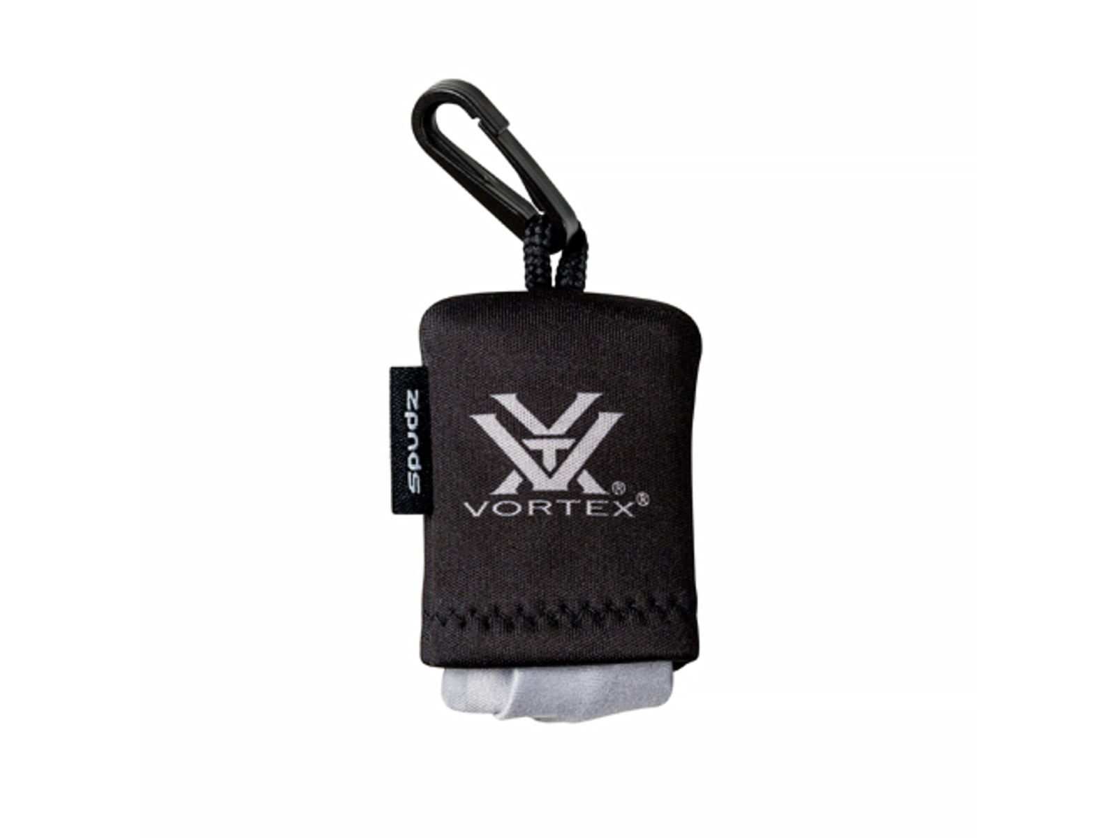 Vortex SPUDZ Microfiber Cleaning Cloth Washable Black/Grey .4in .02oz SPUD
