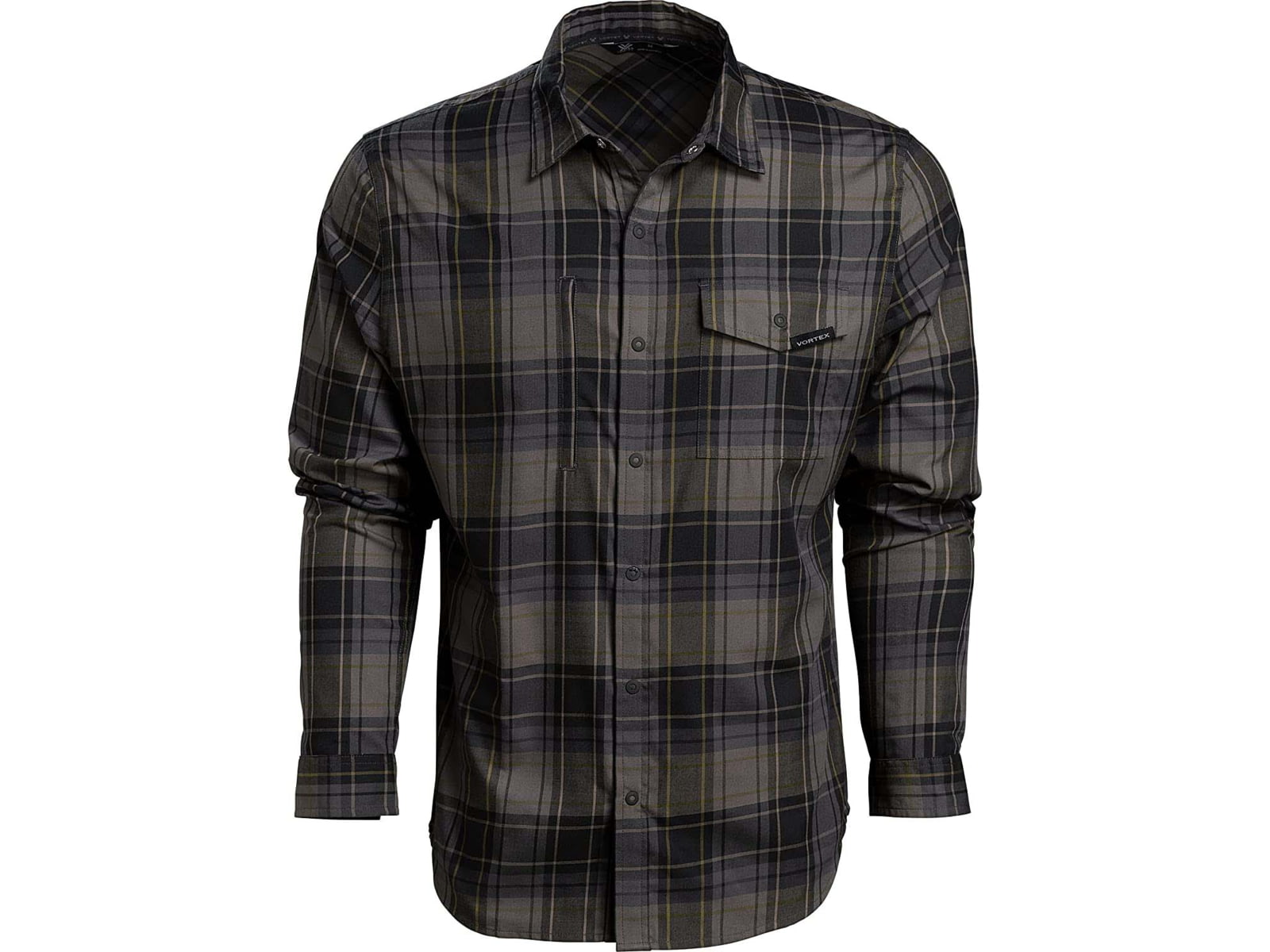 Vortex Trail Call Tech Flannel - Men's Large Shadow