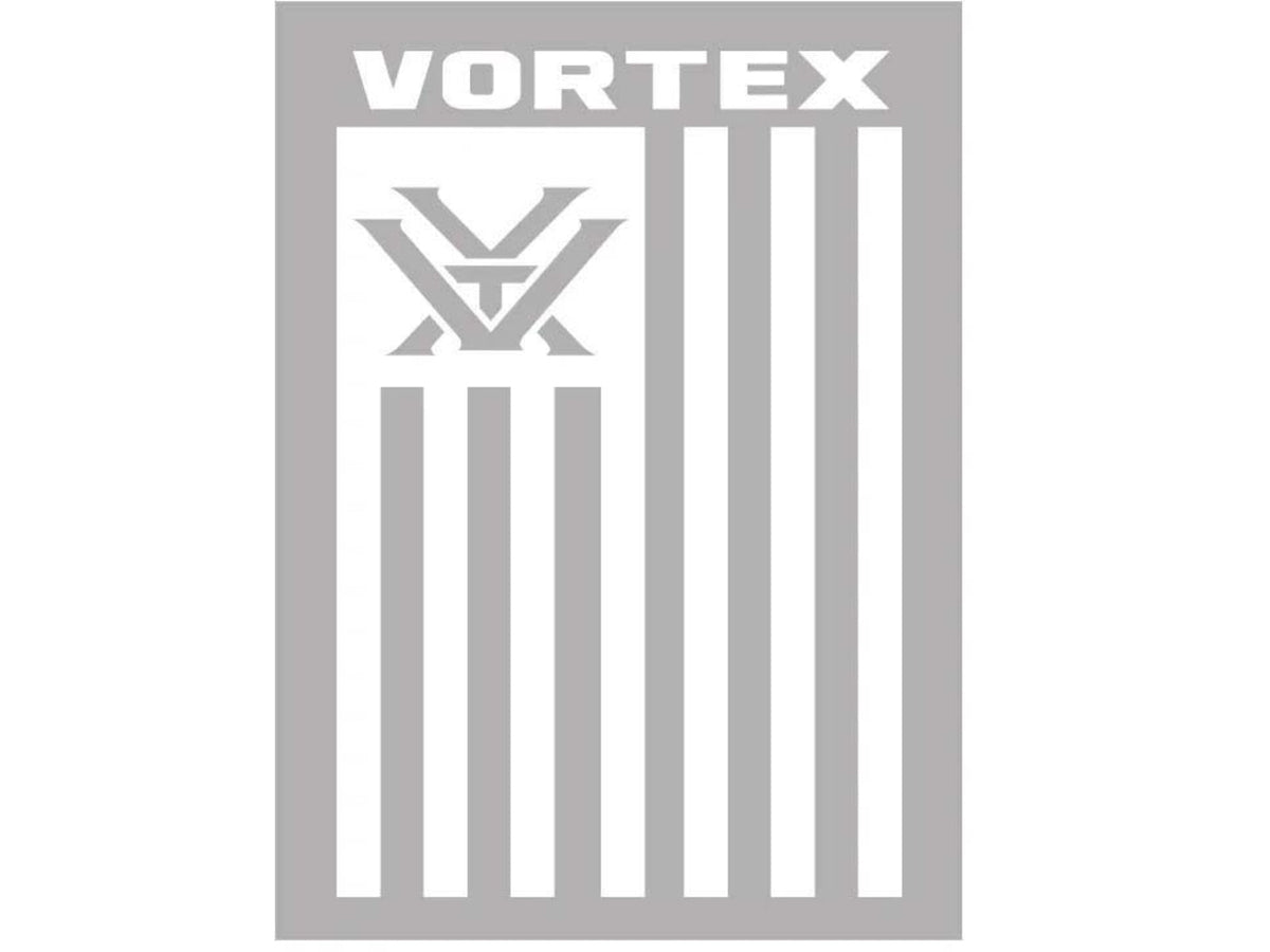 Vortex Vertical Flag Vinyl Decal White DECAL-FLAG