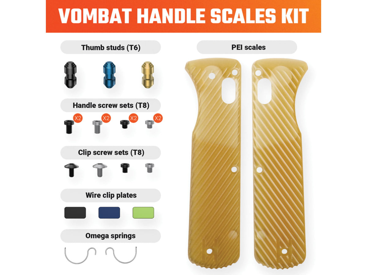 Vosteed Vombat Handle Scale Kit PEI VOSX0138