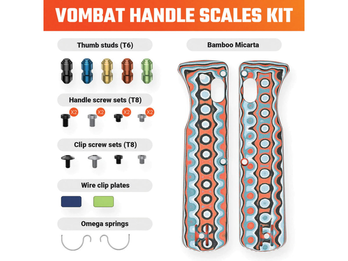 Vosteed Vombat Handle Scales Coral VOSW0108