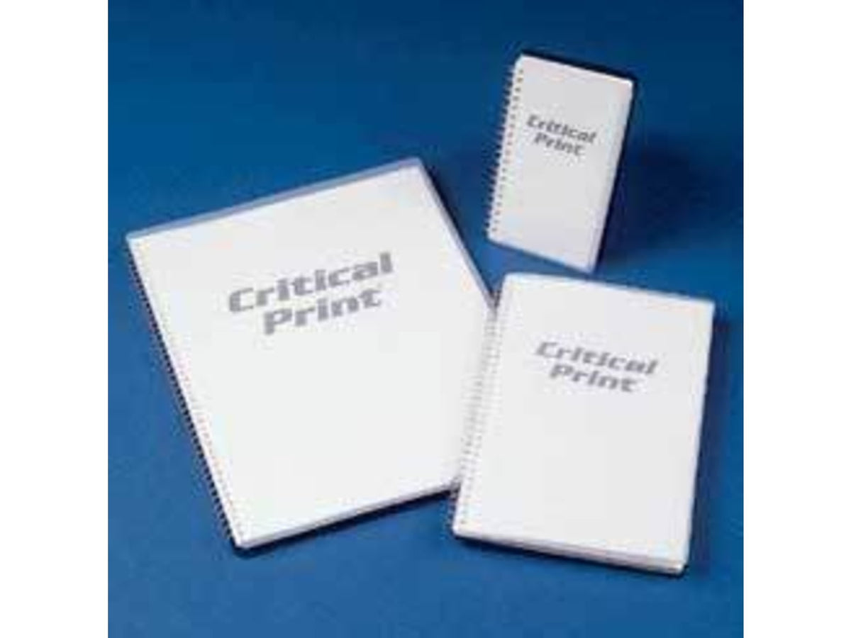 VWR Critical Print Cleanroom Spiral Notebooks P1114-10-CB Blank Page Notebook 81/2 x 11