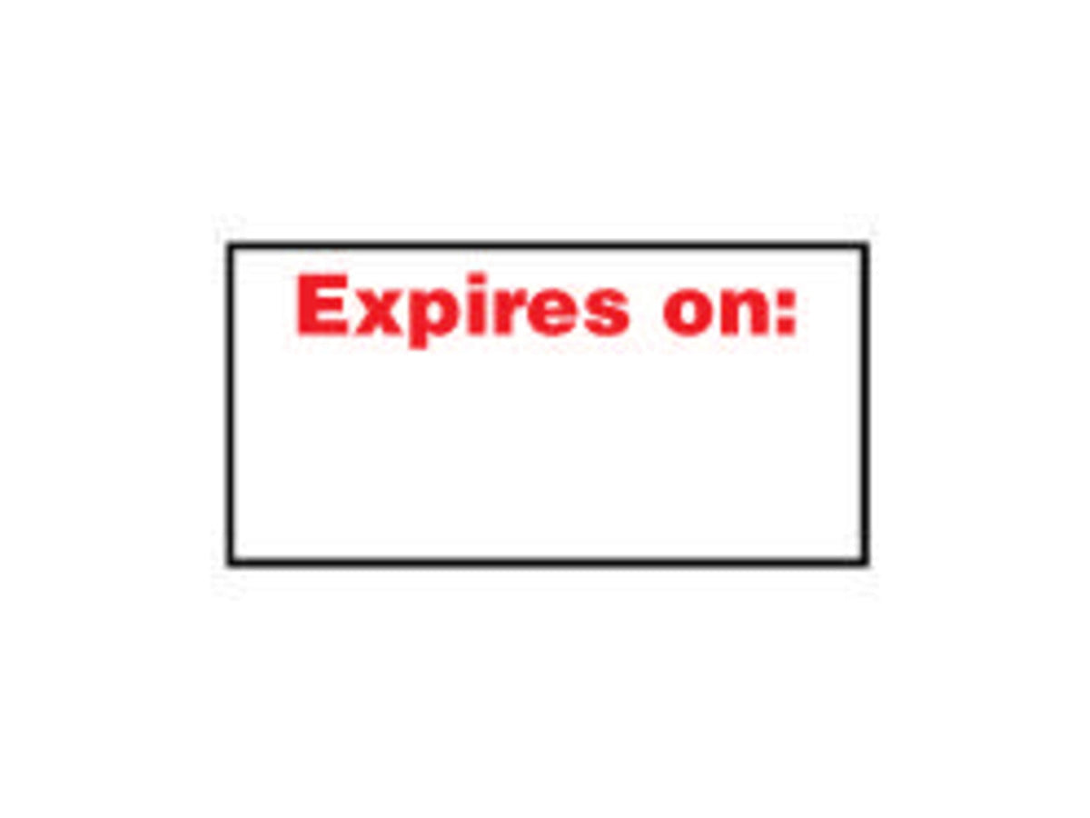 VWR Vwr Labelred Expire Rl1500 Cs1 VWR-L5-1-C Unit CS
