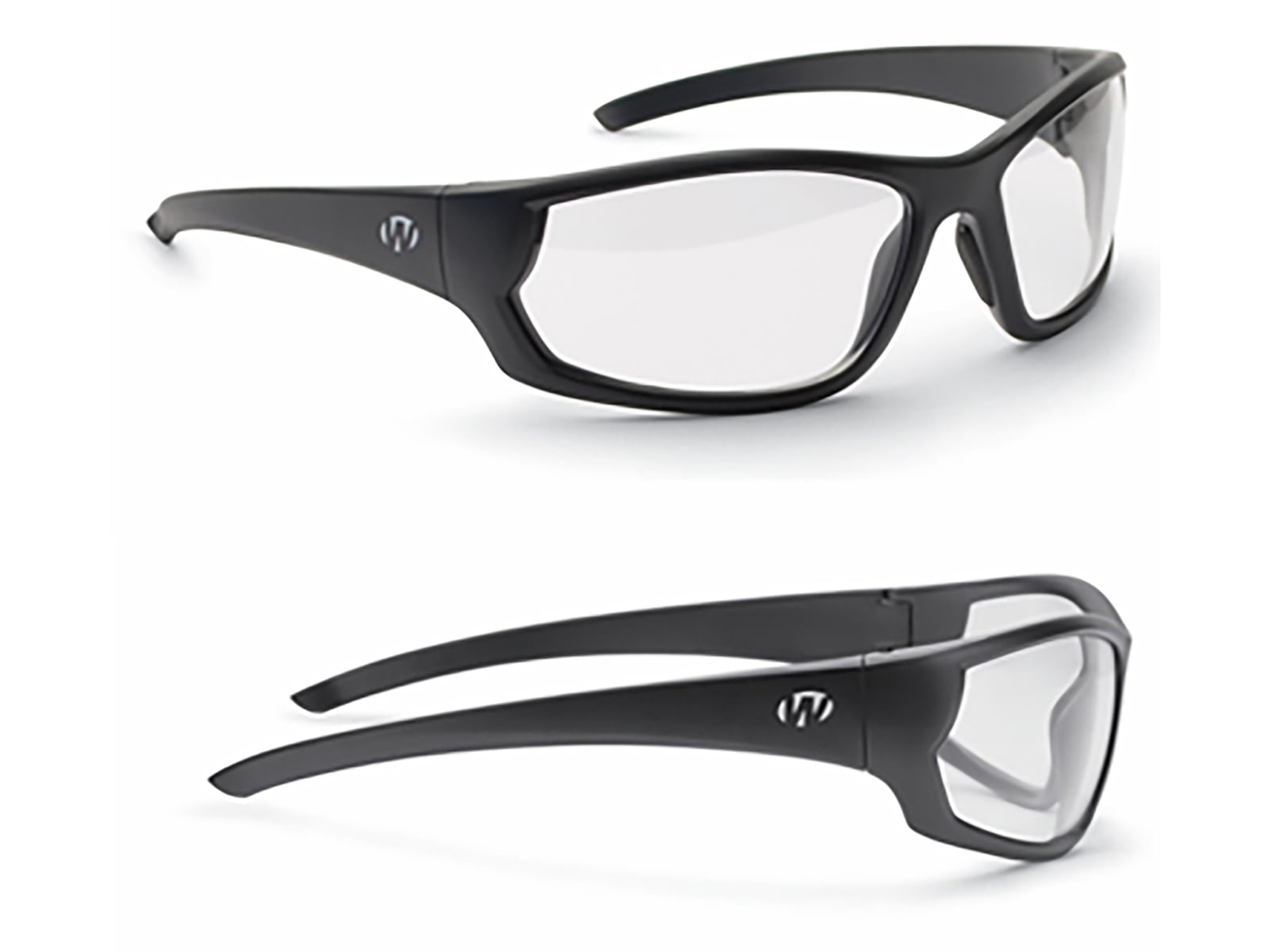 Walkers IKON Carbine Glasses Black Frame Clear Lenses
