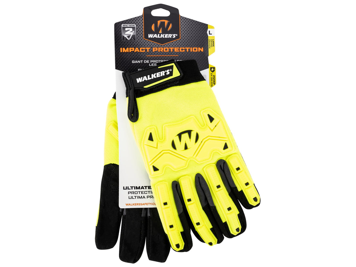 Walkers Safety Impact Protection Glove Small Yellow GWP-SF-HVFFIL2-SM